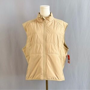 Men's Beige Quilted Vest